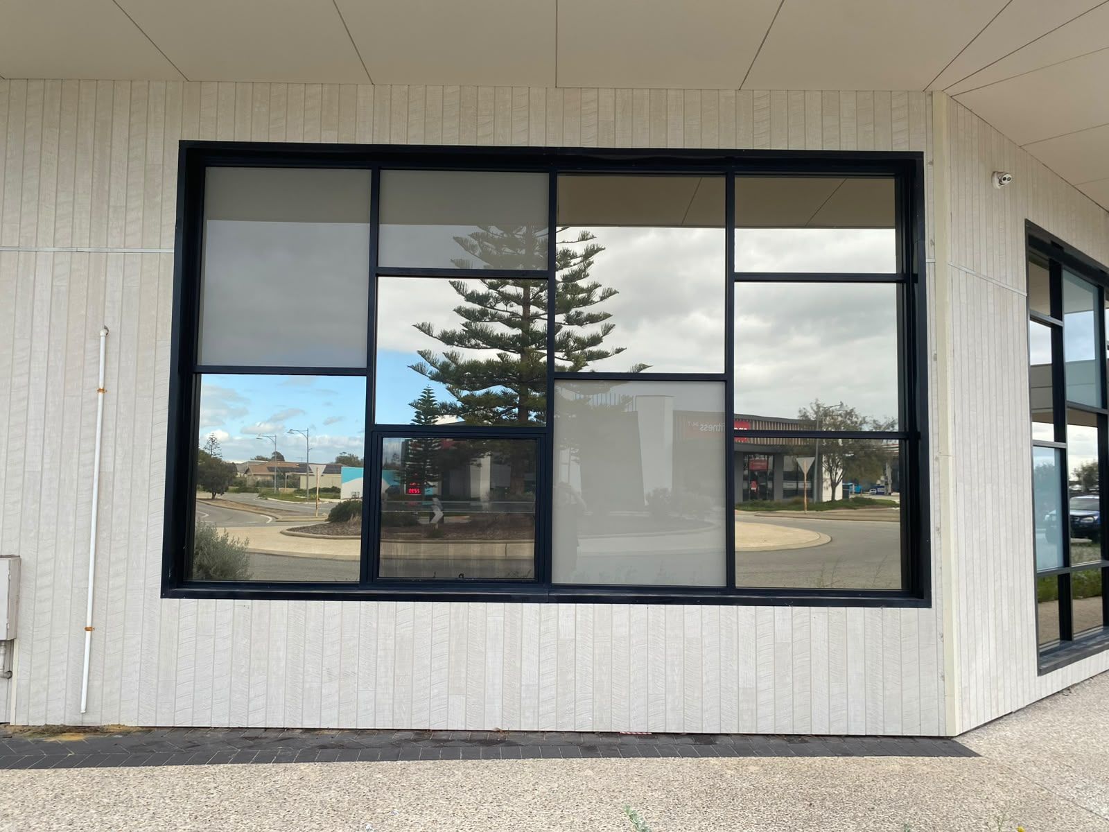 Commercial window cleaned